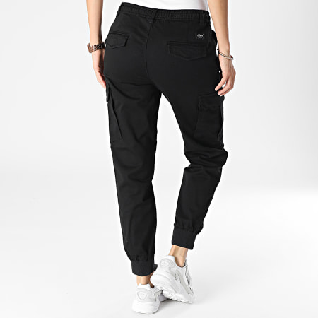 Pantalon Cargo Femme CMP - Tissu French Terry Coton Extensible, Taille élastique Avec Cordon, Poches Latérales, Bas Ajustés